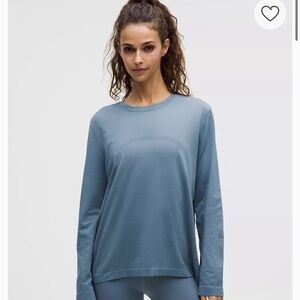 Lululemon Athletica Slate Blue Long Sleeve Tee